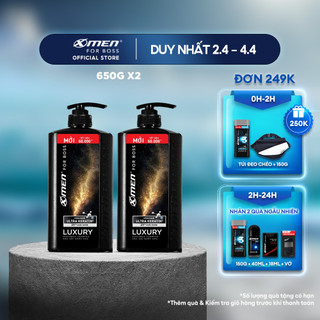 Combo 2 Dầu Gội Xmen for boss Hương Sang Trọng Luxury 650g/chai