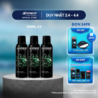  Combo 3 Xịt khử mùi X-Men for Boss Motion 150ml/chai