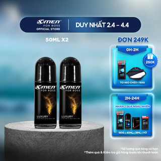 Combo 2 Lăn khử mùi Xmen For Boss Hương Luxury Sang Trọng 50ml/chai