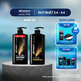 Combo Dầu gội nước hoa 650g + Sữa tắm nước hoa 650g X-Men for Boss Luxury