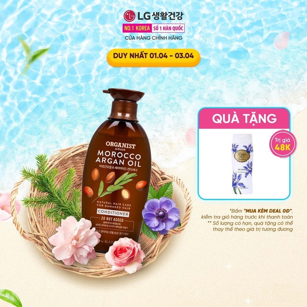 Kem Xả nuôi dưỡng tóc Organist dành cho tóc hư tổn – Tinh dầu Morocco Argan 500ml