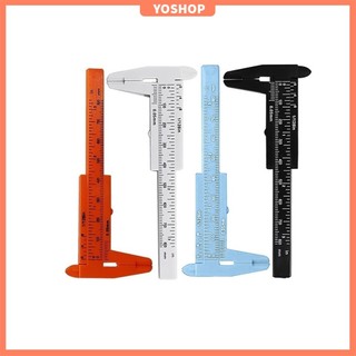 Ysp 80mm Mini Nhựa Trượt Vernier Caliper Đo Dụng Cụ Thước Micromet