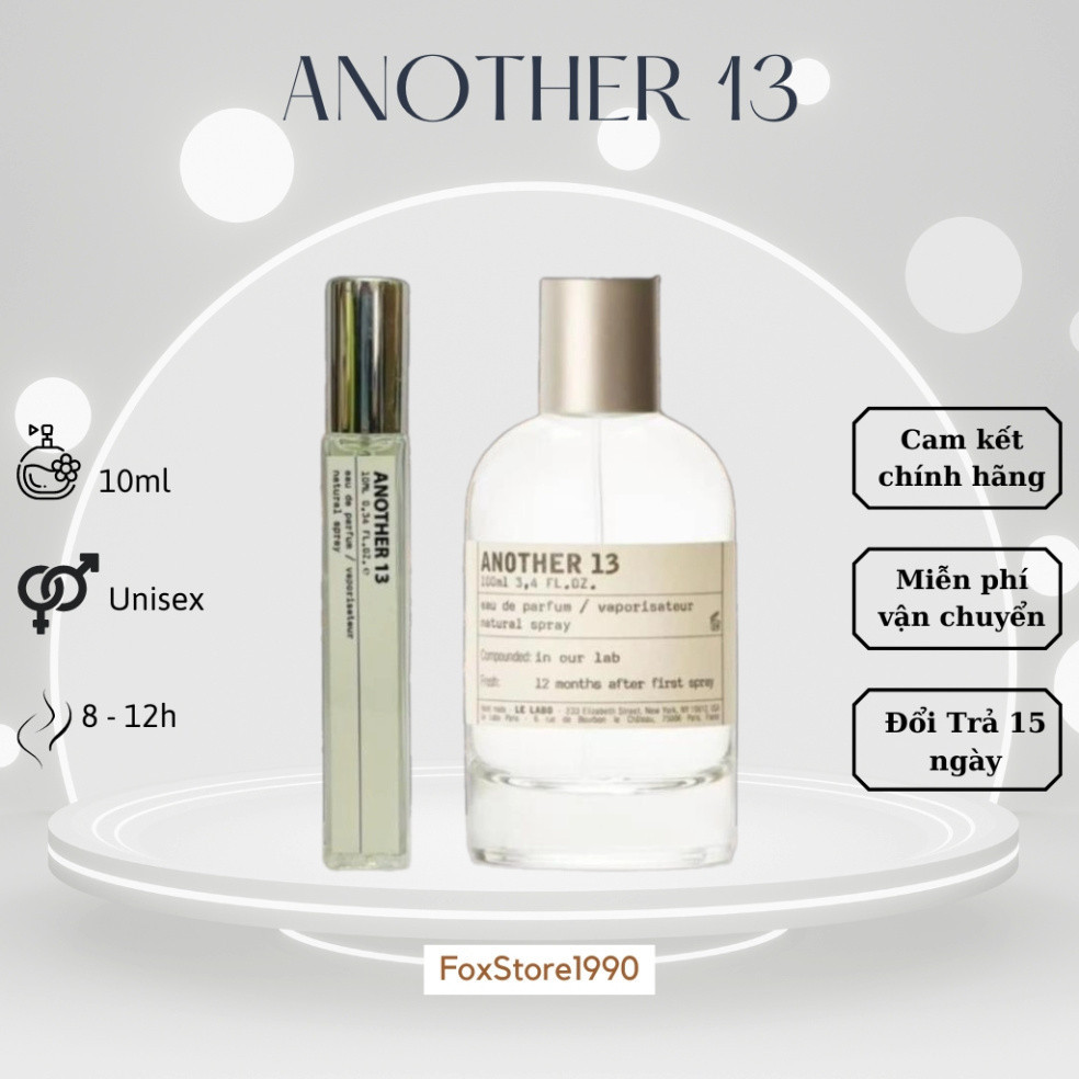 [Chính Hãng] Nước Hoa Unisex Le Labo Another 13 Chiết 10ml .