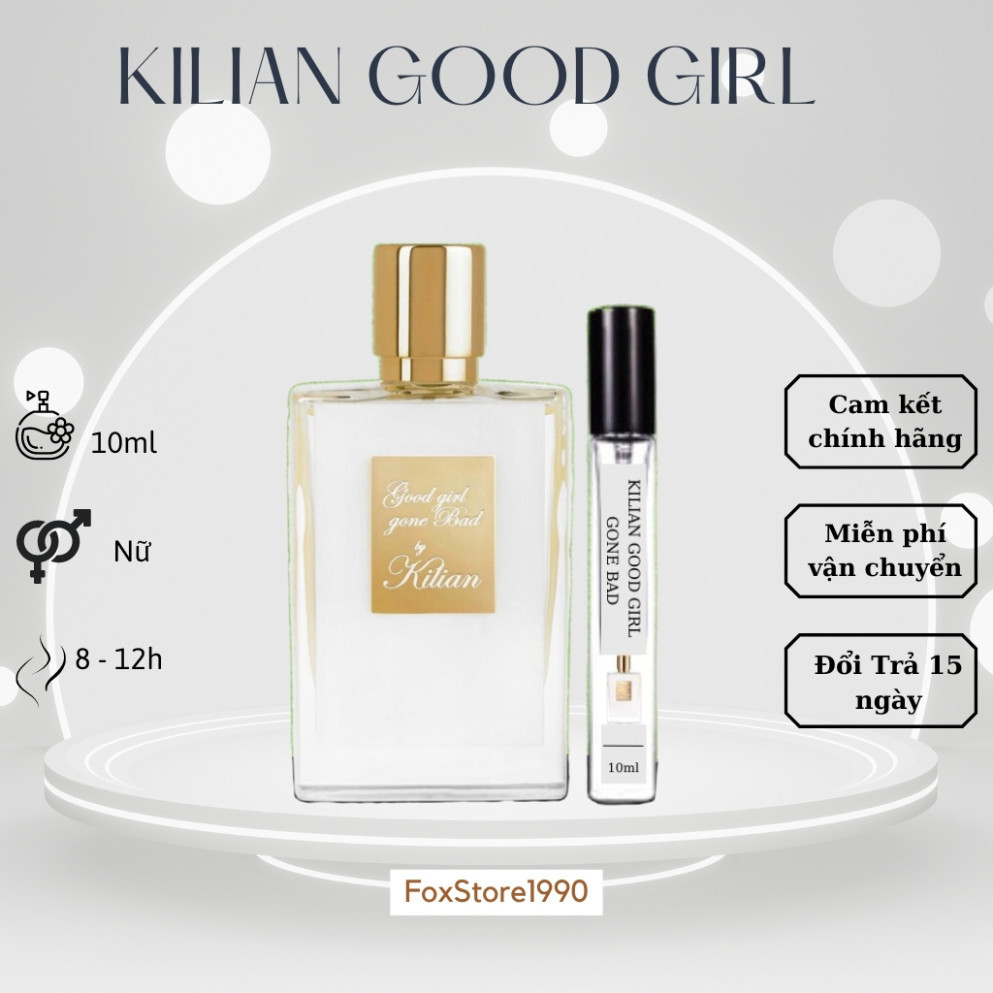 Nước Hoa Nữ Rắn Trắng Kilian Good Girl Gone Bad Chiết 10ml !.