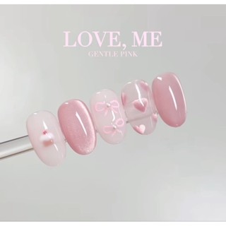   HOẢ TỐC  NAILBOX THIẾT KẾ MẮT MÈO ÁNH TRĂNG HỒNG TRÁI TIM FORM TRÒN NGẮN 