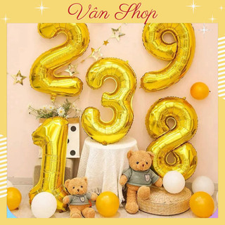 Bóng số sinh nhật size 40cm