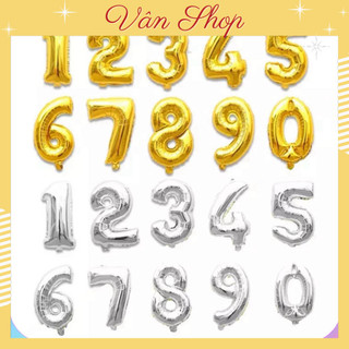 Bóng số sinh nhật size 40cm