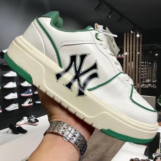 Giày thể thao mlb chunky liner low new york yankees green,giày sneaker mlb trắng xanh lá nam nữ tăng chiều cao full box