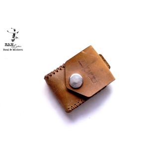 Bao đựng Zippo Da Bò Nâu Đất RAM Leaher bảo vệ chống trầy zippo