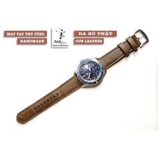 Dây Đồng Hồ Da Bò RAM Leather Siêu bền 18mm, 20mm, 22mm, Casio 1200, AW iwatch