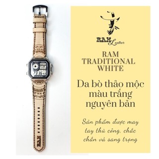 Dây Đồng Hồ Da Bò Handmade RAM Leather Italia Trống Đồng Việt Nam 18mm, 20mm, 22mm, Casio 1200, iwatch AW