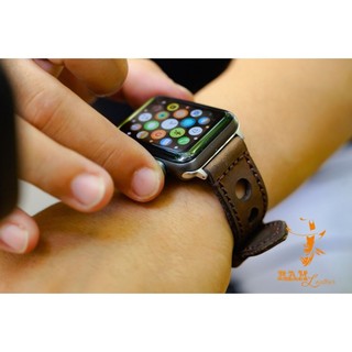 Dây Đồng Hồ Da Thật Handmade RAM Leather D1 Da Bò Nâu Đất Thoáng Khí Siêu bền 18mm, 20mm, 22mm, Casio 1200, AW iwatch