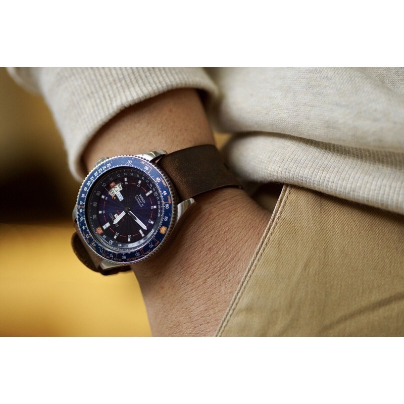 Dây Đồng Hồ Thủ Công Nato Quân Đội RAM Leather Da Bò Sáp Ngựa Điên Bền Đẹp 18mm, 20mm, 22mm, Casio 1200, AW iwatch