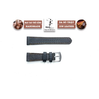 Dây Đồng Hồ Siêu bền Handmade RAM Leather Da Bò Cho Xiaomi Amazfit Bip dây 20mm