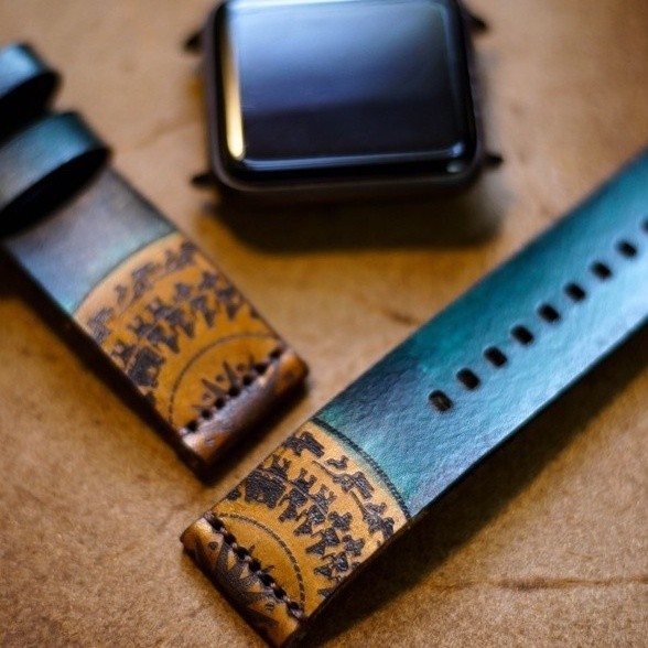 Dây Đồng Hồ Thủ Công RAM Leather SGREEN Da Bò Italia Veg Trống Đồng 18mm, 20mm, 22mm, Casio 1200, iwatch AW