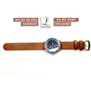 Dây Đồng Hồ Handmade RAM Leather Simple One Da Bò Dòng Sáp Ngựa Điên Nổi Tiếng 18mm, 20mm, 22mm, Casio 1200, AW iwatch