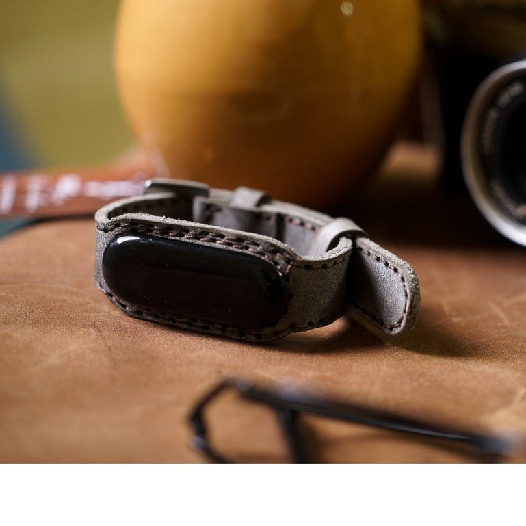 Dây Mi band Da Bò Cho Miband 3, Miband 4, Miband 5, Miband 6, Miband 7, Mi band 7 - RAM Leather