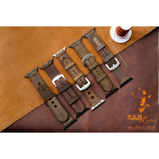  Tổng hợp Dây Đồng Hồ Da bò thật màu Nâu đất cổ điển RAM Leather 18mm 19mm 20mm 21mm 22mm Casio 1200 AW 