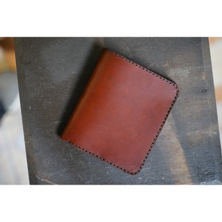 Ví siêu bền da bò thật handmade da bò ram leather one handmade da bò nâu đỏ
