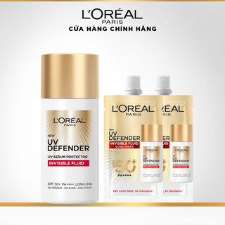 Kem chống nắng siêu mịn nhẹ bảo vệ da tối ưu L’Oreal Paris UV Defender Serum 61ml​ SPF 50+++