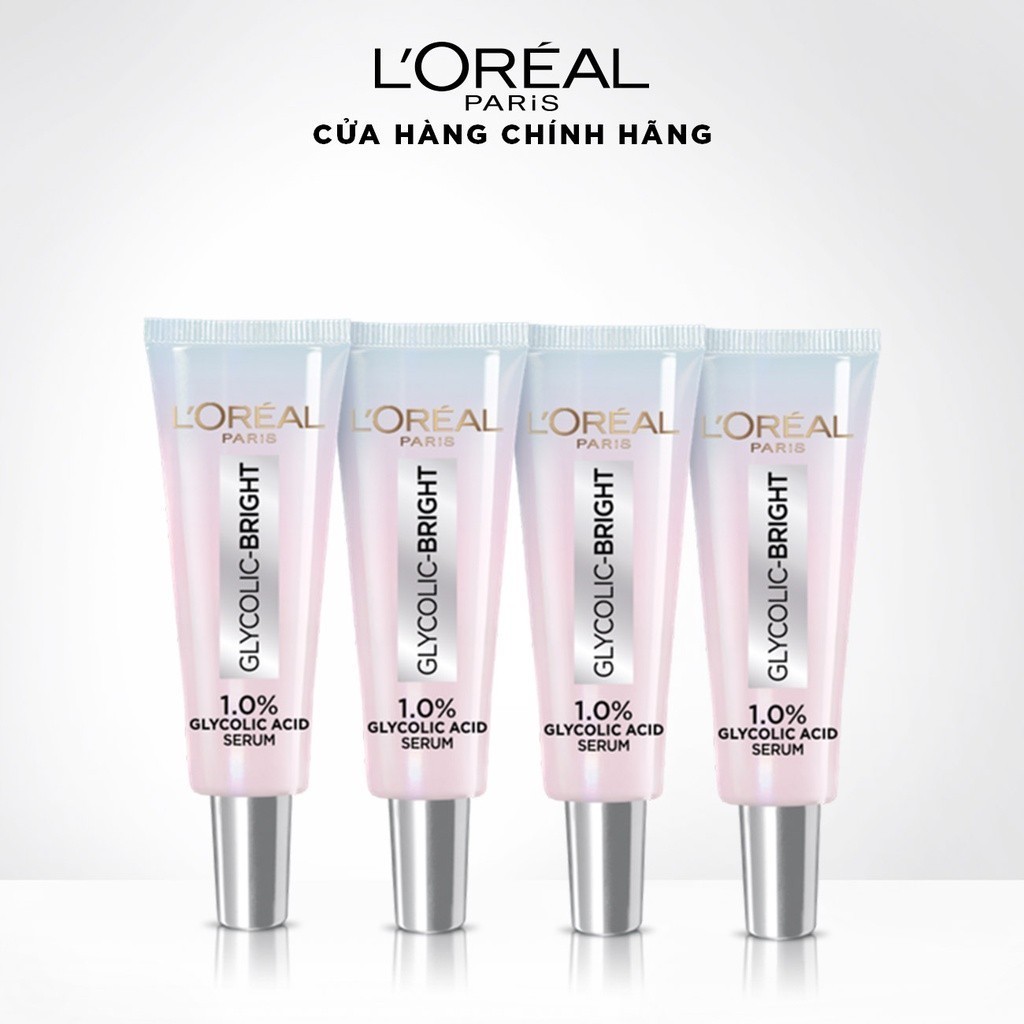 [Quà tặng không bán] Bộ 4 dưỡng chất sáng tức thì L'Oreal Paris Glycolic-Bright 7.5mlx4