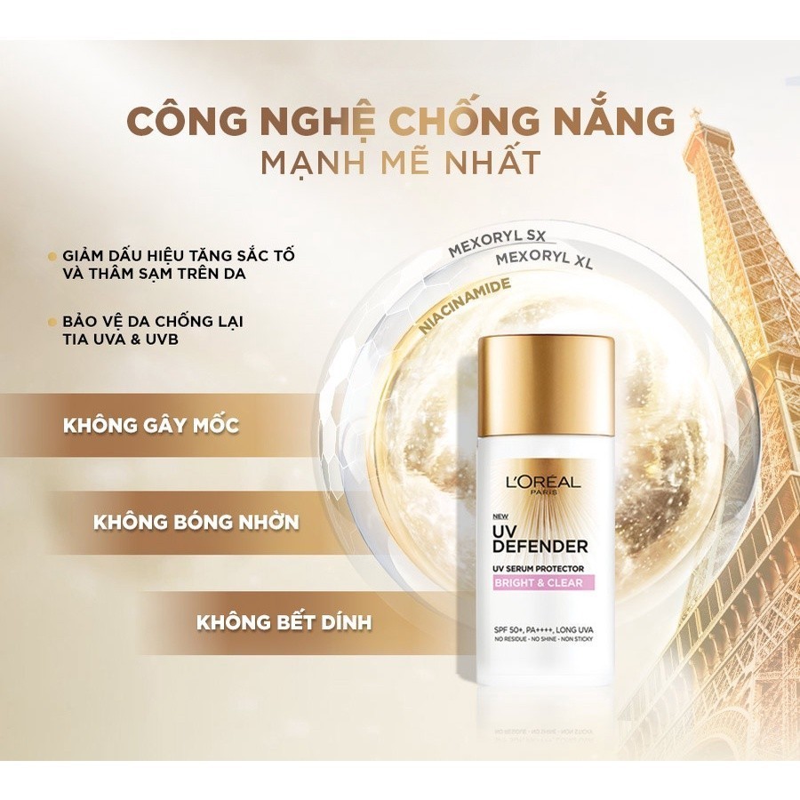 Bộ Serum & Kem dưỡng & kem chống nắng siêu cấp ẩm và giảm nếp nhăn L'Oreal Paris Hyaluronic Acid 1.0%