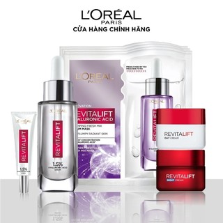[Mã LORESBD -12% đơn 500K] Bộ serum siêu cấp ẩm và chống lão hóa ngày đêm căng mịn da L'Oreal Paris