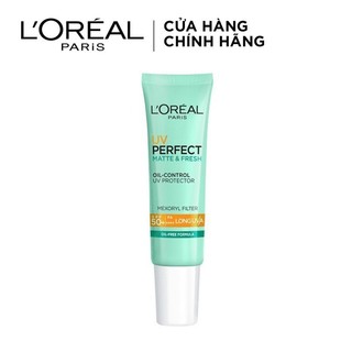 Kem Chống Nắng Kiềm Dầu Se Mịn Lỗ Chân Lông Và Chống Ô Nhiễm LOREAL UV PERFECT MATTE & FRESH SPF50/PA++++ 15ml