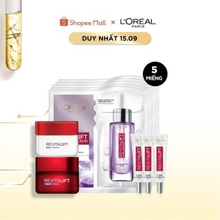[Mã LORESBD -12% đơn 500K] Bộ chống lão hoá và siêu cấp ẩm căng mịn da L'Oreal Paris