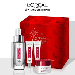 [Mã LORESBD -12% đơn 500K] Bộ quà tặng Serum siêu cấp ẩm Hyaluronic Acid 1.5% & 2 Serum Mini L'Oreal Paris