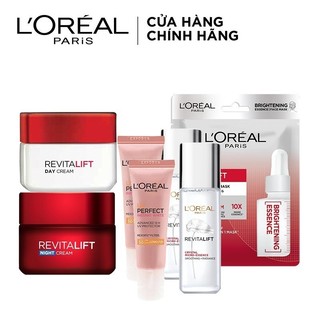 [Mã LORESBD -12% đơn 500K] Bộ sản phẩm L’Oreal Paris chống lão hóa toàn diện dưỡng da căng mướt