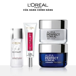 [Mã LORESBD -12% đơn 500K] Bộ dưỡng trắng chống thâm nám và cấp ẩm toàn diện L'Oreal Paris