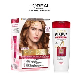 Bộ thuốc nhuộm tóc phủ bạc L'Oreal Paris Excellence Cream No.3
