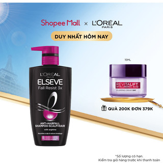[Mã LORESBD -12% đơn 500K] Dầu gội ngăn gãy rụng tóc L'Oreal Paris Elseve Fall Resist 3X Shampoo 170 - 330 - 650ml:330