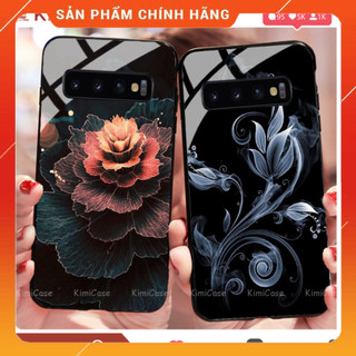 Ốp Samsung Galaxy S7 , S7 EDGE , S8 , S8+ lưng kính cường lực hoa lá ( VIDEO QUAY THẬT ) ._Floveme