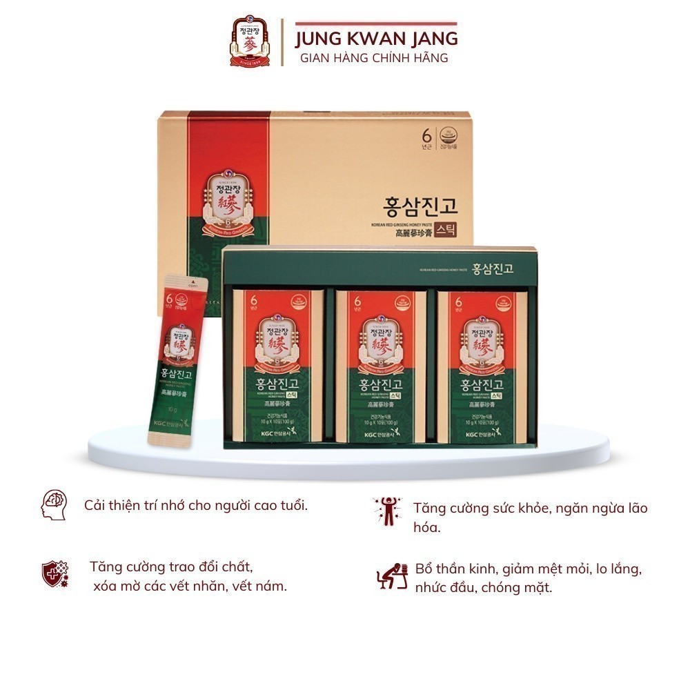 Hồng Sâm Mật Ong Pha Sẵn KGC Cheong Kwan Jang Honey Paste (10g x 30 gói)