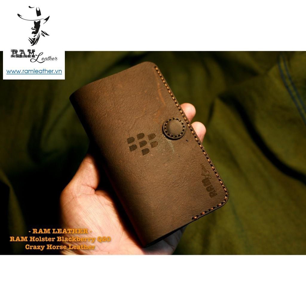 Bao da siêu bền bò thật handmade thủ công BB Q20 Classic da bò thật handmade Crazy Horse