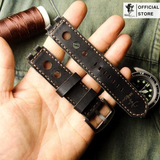 Dây đồng hồ siêu bền da bò thật handmade Pebble Steel RAM size 22mm, 21mm, 20mm, 19mm, 18mm, AW, Casio 1200