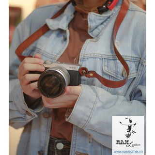 Dây máy ảnh siêu bền da bò thật handmade Cho Fujifilm / Sony / Canon M / Nikon RAM