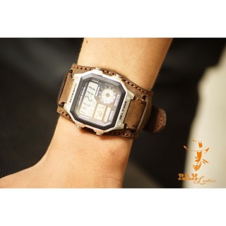 Tổng Hợp Dây đồng hồ siêu bền da bò thật handmade Cho Casio AE 1200 Bản Cao Cấp RAM Tặng Full Phụ Kiện