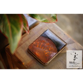 Ví siêu bền Nam Ngang Trống Đồng da bò thật handmade Veg Ý Cao Cấp Của RAM
