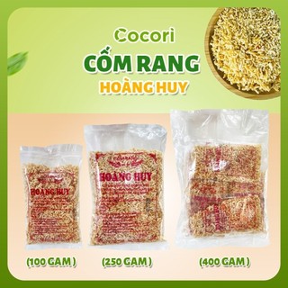 Cơm rang quảng ngãi cốm rang hoàng huy chính hãng loại 1 giòn thơm ngon túi 100g, 250g và 400g