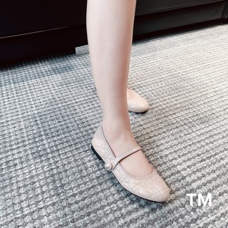 Giày mary jane dáng Dio 2 màu đen kem Size 35-39 fullbox