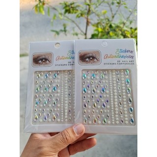 Hạt dán tóc/đá dán tóc, dán mặt makeup bling bling