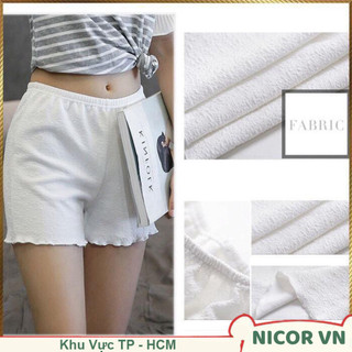 Quần đùi short mặc trong váy, Quần đùi short bông xù Nicorvn