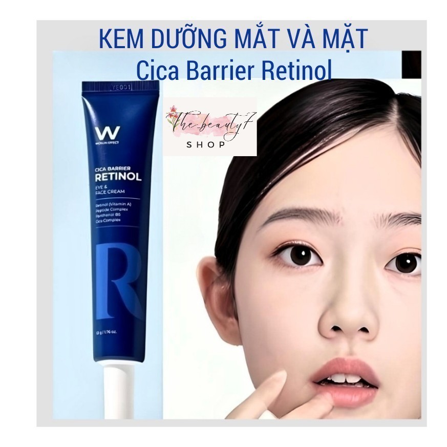 Kem dưỡng da mắt và mặt Wonjin Cica Barrier Retinol