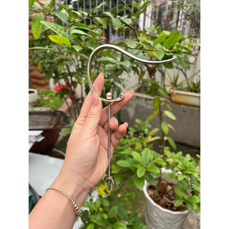 Móc đồng bạch số 7 treo lồng chim