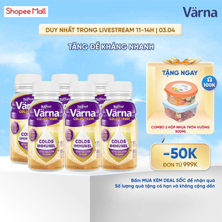 Lốc 6 chai sữa non Colostrum Värna pha sẵn (6 chai x 237ml) - Sữa Cho Người Già Tăng Cường Đề Kháng