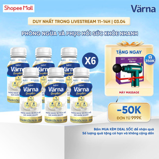 Combo 6 lốc 6 chai sữa bột pha sẵn Värna Complete (36 chai x 237ml) - Phòng ngừa & Phục hồi nhanh - Varna