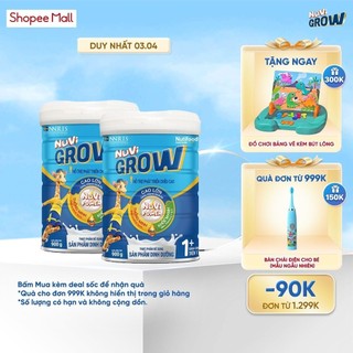 Combo 2 Sữa Bột Nuvi Grow phát triển chiều cao Trên 1 tuổi Lon 900g